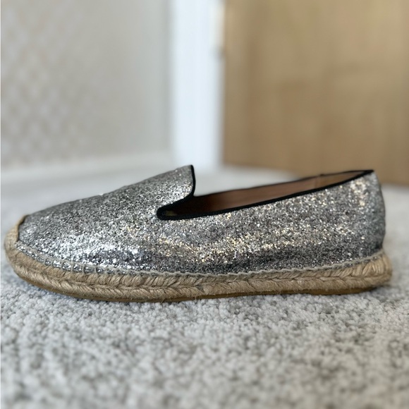Marc Jacobs Silver Sparkle Espadrilles - Size 39 - Picture 3 of 4
